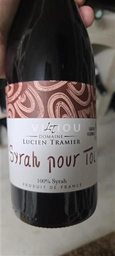 Rona dolina Ni doloceno Domaine Lucien Tramier Syrah pour Toi Neleten.