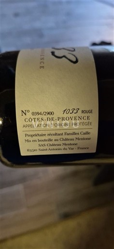 Provence Côtes-de-Provence Château Mentone 2021