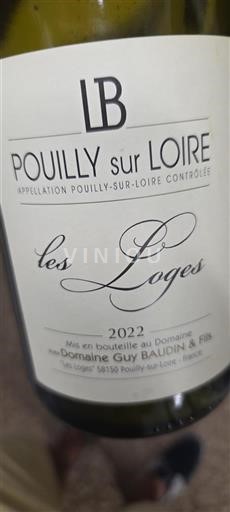 Loirevallei Pouilly-sur-Loire Domaine Guy Baudin & Fils Les Loges 2022