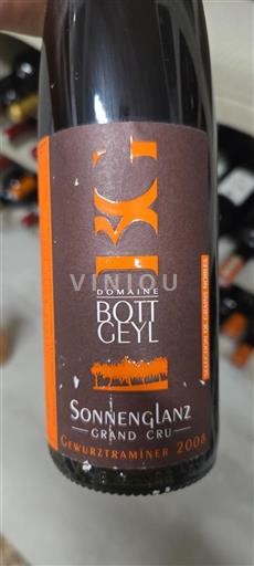 Alsasko Alsasko Grand Cru Grand Cru Domaine Bott-Geyl Sonnenglanz 2008