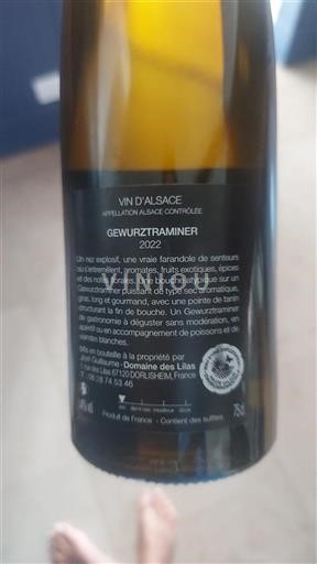 Alsace Grand Cru Domaine Des Lilas 2022