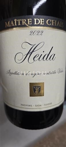 Vallese Non specificato Maître de Chais Heida 2022