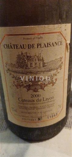 Loiretal Coteaux-du-Layon Château Plaisance 2000