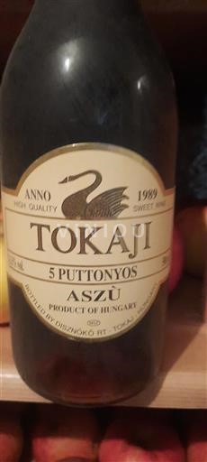 Tokaj Nespecifikováno Disznókö 5 Puttonyos Aszú 1989