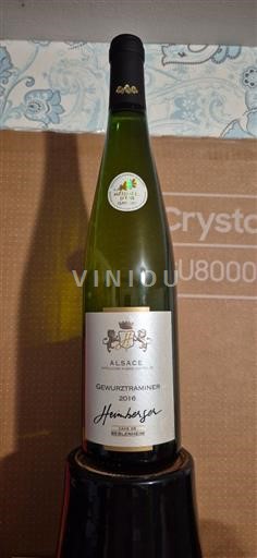 Alsace Cave de Beblenheim Heimberger 2016