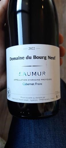 Loirevallei Saumur Domaine Bourg Neuf Cabernet Franc 2022