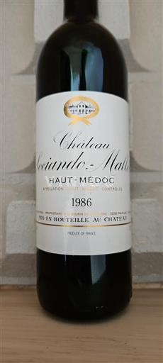 Bordeaux Haut-Médoc Sociando mallet 1986