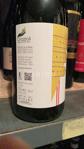Lombardía Oltrepò Pavese Grazioli Pinot nero 2022