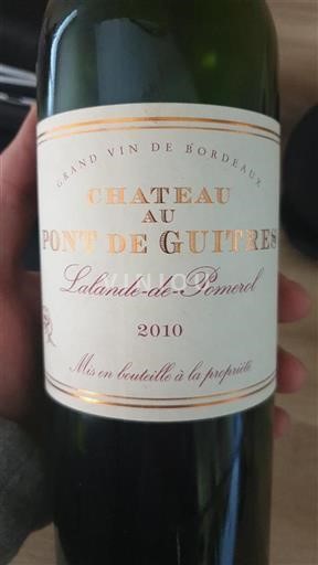 Burdeos Lalande-de-Pomerol Château Au Pont de Guîtres 2010