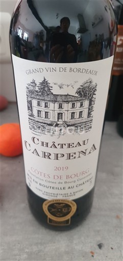 Bordeaux Côtes-de-bourg Château Carpena 2019