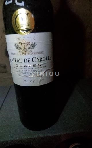 Bordéus Graves Chateau de Carolle 2015