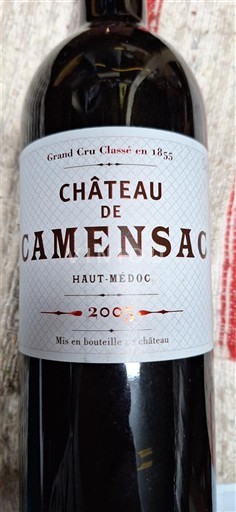Vin Rouge sec Chateau Camensac 2005 France Bordeaux Haut-Médoc AOC