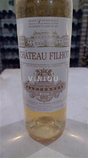 Burdeos Sauternes Grand Cru Château Filhot 2015