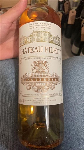 Bordeaux Sauternes Grand Cru Château Filhot 2015