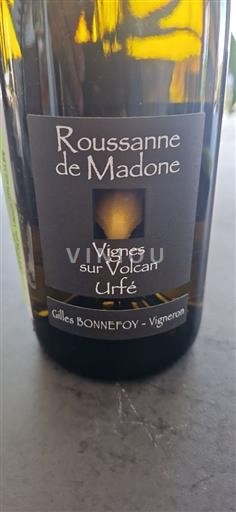 Loire Valley Côtes-du-Forez Gilles Bonnefoy Roussanne de Madone 2024