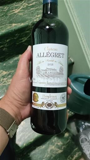 Burdeos Bordeaux Château Allégret 2021