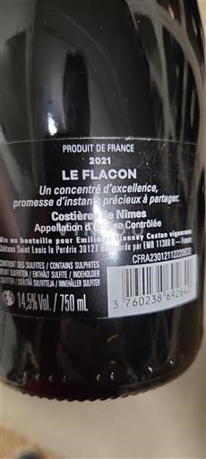 Rhône Valley Costières-de-Nîmes Château Saint Louis La Perdrix Le Flacon 2021