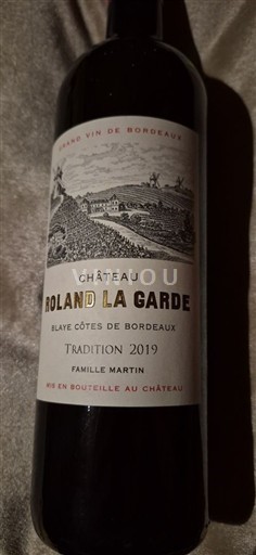 Bordeaux Blaye-Côtes-de-Bordeaux Château Roland La Garde Tradition 2019