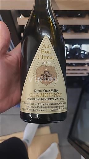 Kalifornische AVA Santa Ynez Valley Au Bon Climat Sanford & Benedict Vineyard 2019
