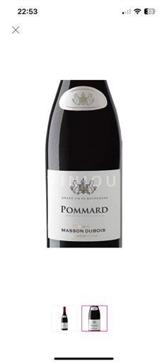 Bourgogne Pommard Masson Dubois 2022