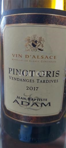 Alsace Vendanges Tardives Jean-Baptiste Adam 2017