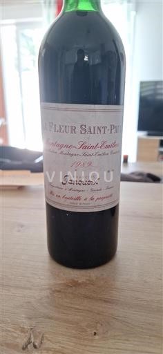 Bordeaux Montagne-Saint-Émilion La Fleur Saint-Paul 1989