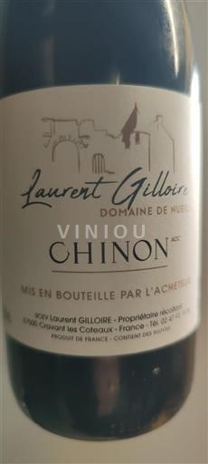 Vin Rouge sec Domaine Laurent Gilloire de Nueil 2024 France Vallée de la Loire Chinon AOC