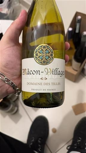 Vin Blanc sec Domaine Des Tilles 2022 France Bourgogne Mâcon et mâcon-villages AOC