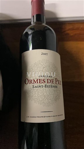 Bordeaux Saint-Estèphe Château Ormes de Pez 2007