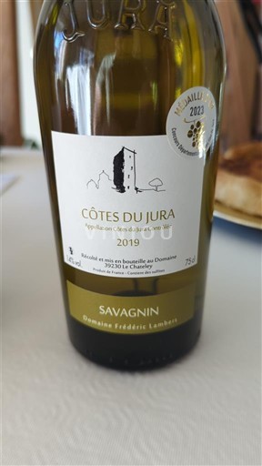 Jura Côtes du Jura Domaine Frédéric Lambert Savagnin 2019