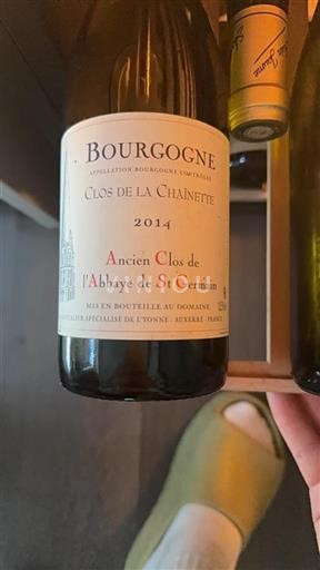 Burgundi Bourgogne Ancien Clos de l'Abbaye de Saint Germain Clos de la Châinette 2014