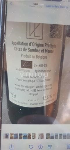 Wallonie Côtes de Sambre et Meuse Vin de Liège Không niên vụ