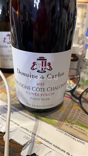 Burgundi Bourgogne Côte Chalonnaise Domaine Cardon Folch 2023