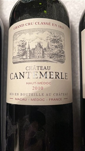 Bordeaux Haut-Médoc Grand Cru Château Cantemerle 2010