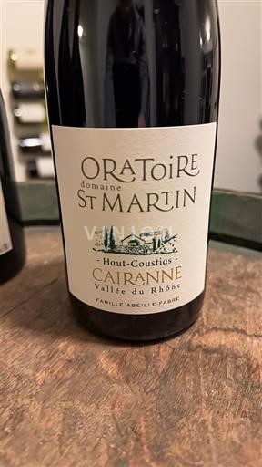 Vale do Ródano Cairanne Oratoire St Martin Haut-Coustias 2020