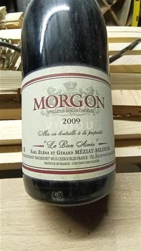 Beaujolais Morgon Earl Bléna et Gérard Méziat-Belouze La Bien Aimée 2009