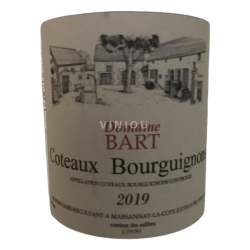 Burgundi Burgundin rinteet Domaine Bart 2019