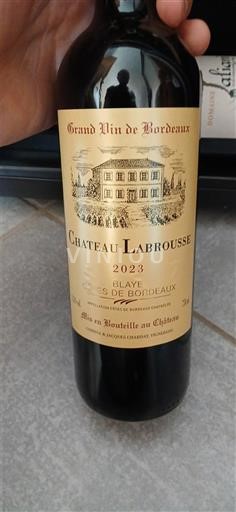Burdeos Blaye-Côtes de Burdeos Château Labrousse 2023