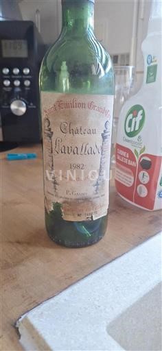 Bordeaux Saint-Émilion Grand Cru Château Lavallade 1982
