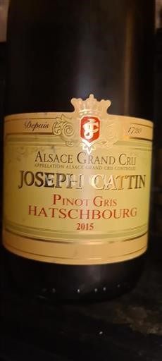 Alsacia Alsacia Grand Cru Grand Cru Joseph Cattin Hatschbourg 2015