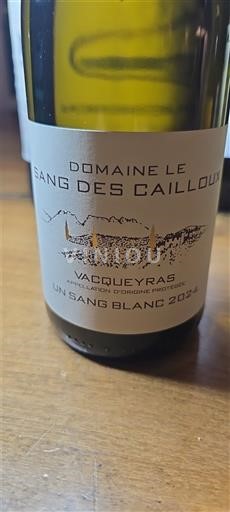 Valle del Ródano Vacqueyras Domaine Le Sang des Cailloux Un Sang Blanc 2024