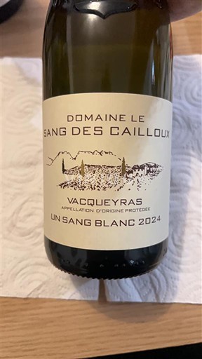 Rhônetal Vacqueyras Domaine Le Sang des Cailloux Un Sang Blanc 2024