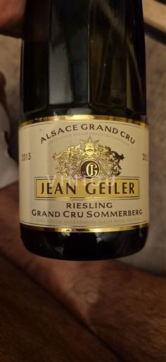 Alsace Alsace Grand Cru Grand Cru Jean Geiler Grand Cru Sommerberg 2015
