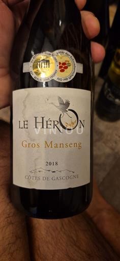 Sudoeste Côtes de Gascogne Le Héron Gros Manseng 2018