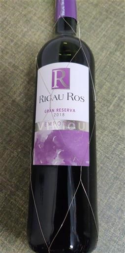 Catalonia Empordà Rigau Ros Gran Reserva 2018