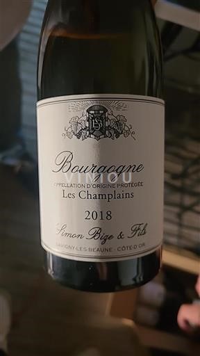 Bourgogne Simon Bize & Fils Les Champlains 2018