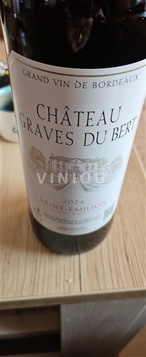 Bordo Saint-Émilion Château Graves du Bert 2021