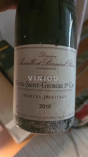 Burgund Nuits-Saint-Georges Premier Cru Domaine Armelle et Bernard Rion Marcel Héritage 2016