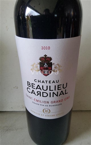 Bordeaux Saint-Émilion Grand Cru Grand Cru Château Beaulieu Cardinal 2020