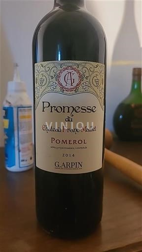 Bordeaux Pomerol Château Franc-Maillet Promesse 2014